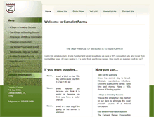 Tablet Screenshot of camelotfarms.com